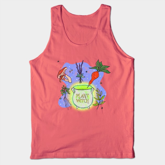 Plant Witch Tank Top by Olivia Bürki Design